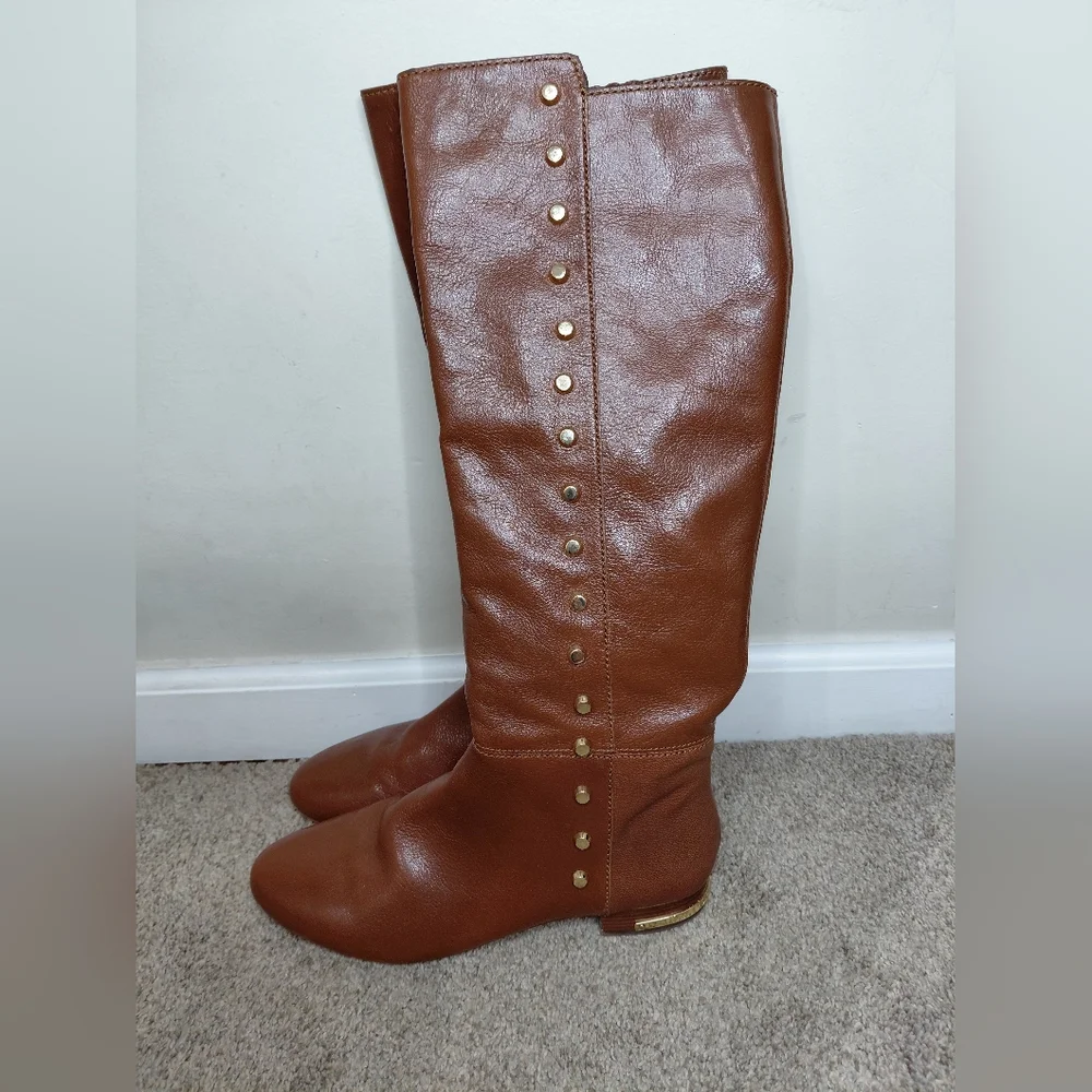 Michael Kors Women Size 9.5M Tan Leather Boots